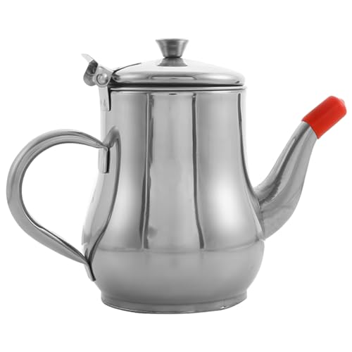 Oil Dispenser Flasche 400ml,Edelstahl mit Griff Olivenöl Pourer Stopper Pot Sojasauce Essig Cruet Nicht tropfender Auslauf Hitzebeständig zum Kochen Küche Restaurant BBQ Oil Dispenser Flasche 400ml,Edelstahl mit Griff Olivenöl Pourer Stopper Pot Sojasauce Essig Cruet Nicht tropfender Auslauf Hitzebeständig zum Kochen Küche Restaurant BBQ von Cabilock