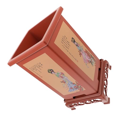 Cabilock Orchideentopf 1 Satz Zisha Kunststoff mit Untersetzer Filter Orchideen Übertopf Blumenvase Harz Pflanztopf Pflanzgefäß Kaktus Sukkulenten Topf Bonsai Schale Blumentöpfe Drinnen von Cabilock
