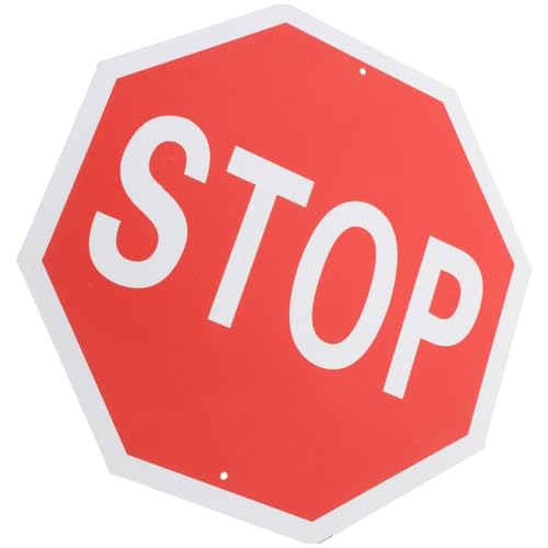 Cabilock Outdoor Stoppschild für Verkehrskontrolle Doppelseitiges Warnschild für Überquerungshelfer Wetterfest und Langlebig Sicher für Verkehrsteilnehmer von Cabilock