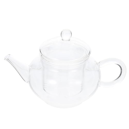 250ML Teekessel Glaskanne mit Herausnehmbarem: Glaskanne aus Hitzebeständigem Borosilikatglas Geeignet zum Aufbrühen von Tee Blumentee Kräutertee und Teebeuteln von Cabilock