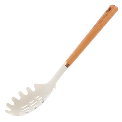 Cabilock Pasta Server mit Holzgriff Silikon Spaghettilöffel Hitzebeständig Antihaft zum Servieren von Nudeln und Soßen Geeignet für Kochsituationen Zufällige Farbe Cabilock Pasta Server mit Holzgriff Silikon Spaghettilöffel Hitzebeständig Antihaft zum Servieren von Nudeln und Soßen Geeignet für Kochsituationen Zufällige Farbe von Cabilock