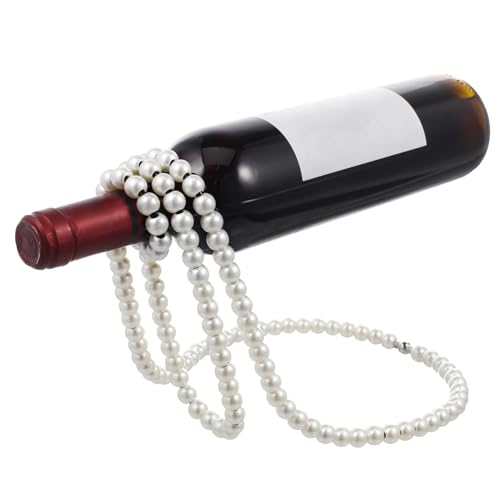 Cabilock Perlenkette Weinregal Kreatives Schwebendes Weindisplay für Flaschen Stilvolle Dekoration für Zuhause Restaurant und Bar aus Robustem Weiß Cabilock Perlenkette Weinregal Kreatives Schwebendes Weindisplay für Flaschen Stilvolle Dekoration für Zuhause Restaurant und Bar aus Robustem Weiß von Cabilock