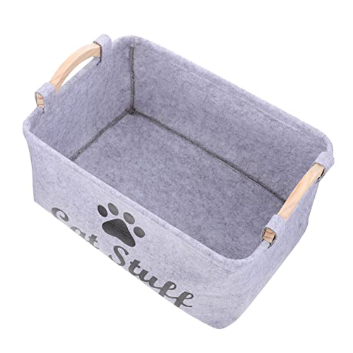 Cabilock Pet Aufbewahrungskorb Filz mit Holzgriff Quadratischer Organizer für Hunde und Katzenspielzeug Faltbarer Aufbewahrungskasten für Haustierzubehör und Praktischer Ordnungshelfer Cabilock Pet Aufbewahrungskorb Filz mit Holzgriff Quadratischer Organizer für Hunde und Katzenspielzeug Faltbarer Aufbewahrungskasten für Haustierzubehör und Praktischer Ordnungshelfer von Cabilock