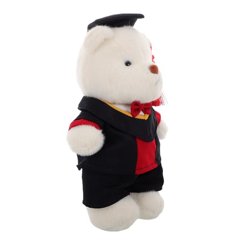 Cabilock Plüschbär zur Abschlussfeier Weiches Stofftier mit Doktorhut Dekoratives für Universitätsabsolventen als Partydeko und Andenken Flauschiges Kuscheltier für Freunde und Familie von Cabilock