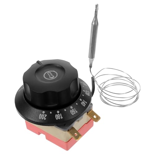 Cabilock Präziser Thermostat Drehknopf Ofen Temperaturregler Ersatzknopf für Elektrobackofen Öl fritteuse Küchenheizung Langlebig und Zuverlässig von Cabilock