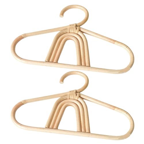 Cabilock Rattan-Kleiderbügel Schrank-Holz-Kleiderbügel Für Kinderkleidung Dekorativer Regenbogen-Kleiderorganisator Kinder-Kleiderständer Für Kleinkind-Kleiderhemden von Cabilock