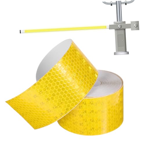 Cabilock Reflektierendes Warnband Hochsichtbar Wetterfest Selbstklebend für Verkehrsbarrieren Absperrpfosten Parkplatz Straßen und Baustellen Sicherheitsmarkierung Cabilock Reflektierendes Warnband Hochsichtbar Wetterfest Selbstklebend für Verkehrsbarrieren Absperrpfosten Parkplatz Straßen und Baustellen Sicherheitsmarkierung von Cabilock