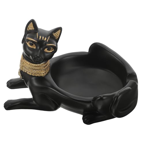 Cabilock Resin Katzenfigur Schmuckschale Aufbewahrungsbox Dekorative Schmuckablage für Schminktisch und Schaufenster mit Praktischem Katzen-design Staubabweisend und Leicht zu Reinigen für von Cabilock