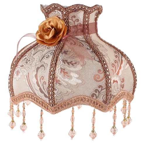 Cabilock Retro Lampenschirm aus Stoff Fassung Vintage Lampenschirm für Tisch Stehlampe Wohnzimmer Schlafzimmer Büro Dekorativer Natürlicher Lichtschutz für Gemütliche Atmosphäre von Cabilock