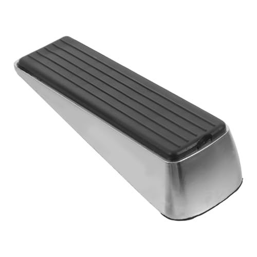 Cabilock Robuster Metall türstopper mit Gummi gitterstruktur für Starke Haftung Großer Keil für Schwere Türen Geeignet für Wohn Geschäftsräume Langlebige Zinklegierung und Naturkautschuk von Cabilock