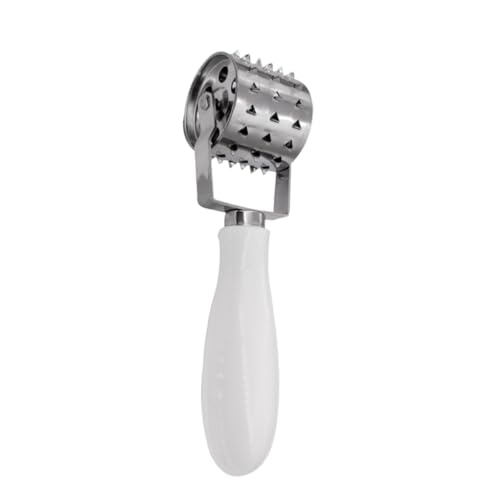 Cabilock Rollen Maschine zum Lösen von Steaks küchenhelfee Fleisch Messer Fleischklopfer Fleischzartmacher Steakzubereitungsaccessoire Fleischlockerungsmaschine Steakzartmacher Weiß von Cabilock
