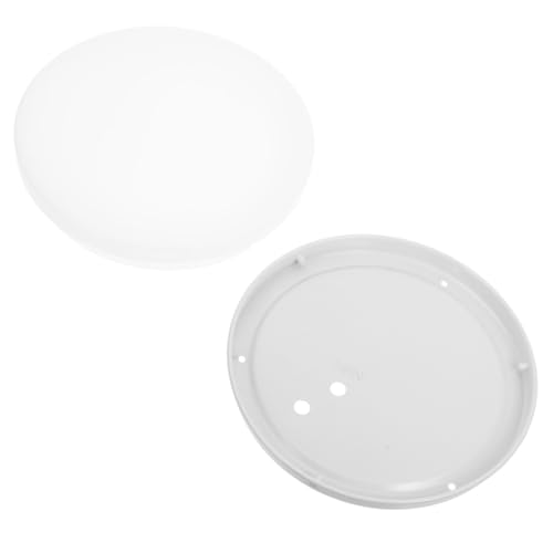 Cabilock Runder Deckenlampenschirm Semi Flush Deckenmontage für Schlafzimmer und Balkon Eleganter Lampenschirm für Deckenleuchten Weiß zur Verbesserung der Raumästhetik von Cabilock