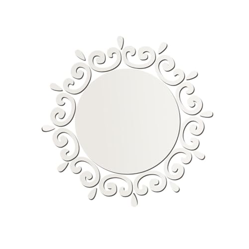 Cabilock Runder Selbstklebender Wandspiegel Aufkleber Silber Spiegeldekor Spiegel Folie für Badezimmer Schlafzimmer Wohnzimmer Tür Fenster Cabilock Runder Selbstklebender Wandspiegel Aufkleber Silber Spiegeldekor Spiegel Folie für Badezimmer Schlafzimmer Wohnzimmer Tür Fenster von Cabilock