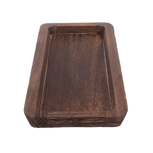 Cabilock Rustikaler Holz Servierteller Dekoratives Tablett für Kaffee Esszimmer und Küchentisch Stabiles Holzdesign Schmales Bauernhaus Vielseitiges Wohnaccessoire von Cabilock