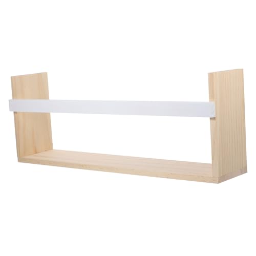 Cabilock Rustikales Wandregal aus Robustem Holz Schwebendes Bücherregal mit Glatter Oberfläche Platzsparend und Vielseitig als Wanddeko für Küche Büro und Wohnzimmer Geeignet Cabilock Rustikales Wandregal aus Robustem Holz Schwebendes Bücherregal mit Glatter Oberfläche Platzsparend und Vielseitig als Wanddeko für Küche Büro und Wohnzimmer Geeignet von Cabilock