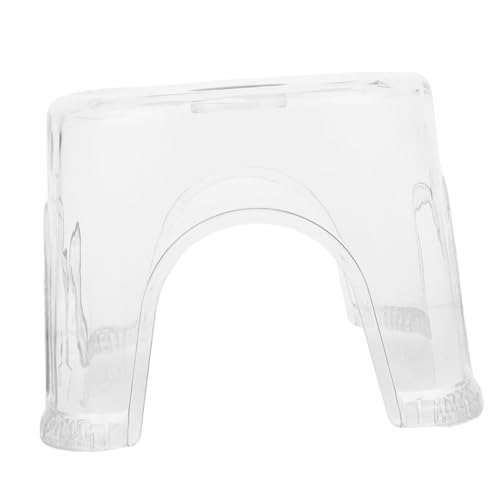 Cabilock Rutschfester Duschhocker Transparent aus Langlebigem PP Material Ergonomisch Geformter Badhocker für Dusche Badewanne und Fußstütze Modernes Design für Senioren und Badezimmer von Cabilock
