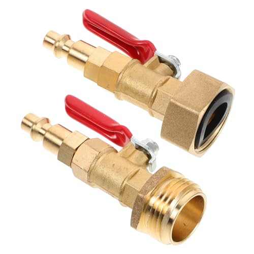 Cabilock Rv Winterize Adapter Schnellanschluss Gartenschlauchgewinde Messing mit Kugelhahn für Wohnmobil Camper Boot Winterbewässerung Frostschutz von Cabilock