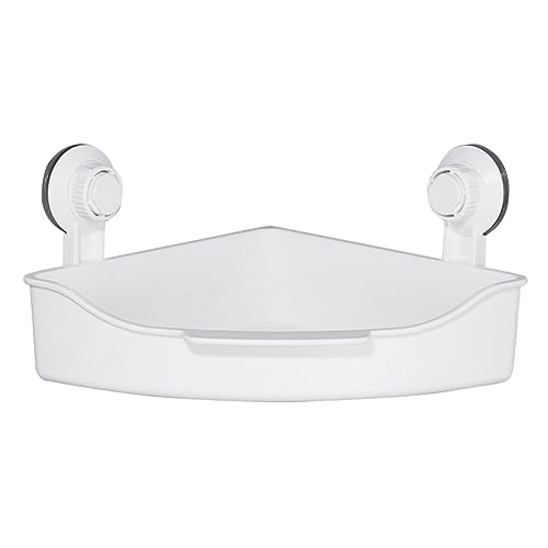 Cabilock Saugnapfbecherkorb regalhalterung Waschtisch Stanzfreies Badezimmerregal Wandmagnierte Toilettenstativ Weiß von Cabilock