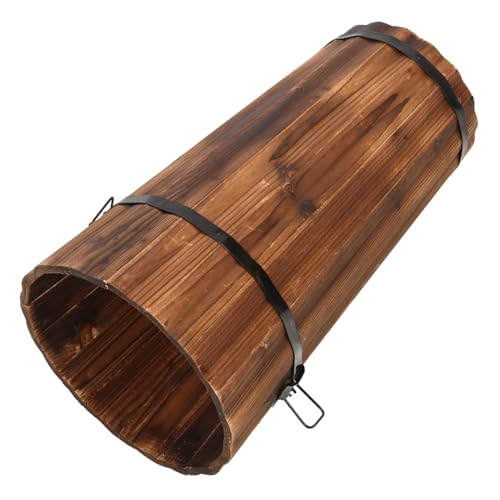 Cabilock Outdoor-schirmhalter-halterung Für Die Veranda Karbonisierter Holz-schirmhalter Dekorativer Schirmständer von Cabilock