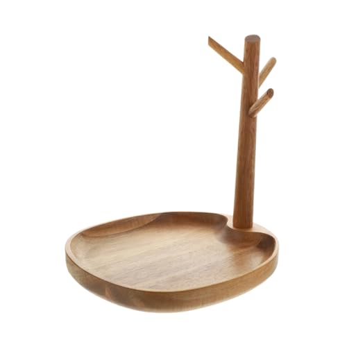Cabilock Schlüsselregal aus Holz mit Ablage Dekoratives Desktop und Flur Organizer Regal Multifunktional als Schlüsselbrett und Aufbewahrung für Eingang und Wohnzimmer Hellbraunes Cabilock Schlüsselregal aus Holz mit Ablage Dekoratives Desktop und Flur Organizer Regal Multifunktional als Schlüsselbrett und Aufbewahrung für Eingang und Wohnzimmer Hellbraunes von Cabilock