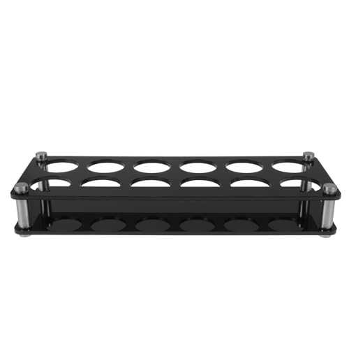 Cabilock Schnapsglasständer: 12 Schlitze mit 3,8 cm (1,5 Zoll) Löchern – Bar-Schnapsglashalter aus Acryl, Serviertablett für Weingläser und Tassen – für Bar/KTV und Club von Cabilock