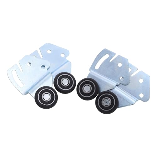 Cabilock Schrank Nylonlaufrollen Belastbar Langlebig für Obere Hängehardware Elegantes Design Geeignet für Kleiderschränke und Möbel mit Natürlicher Optik von Cabilock