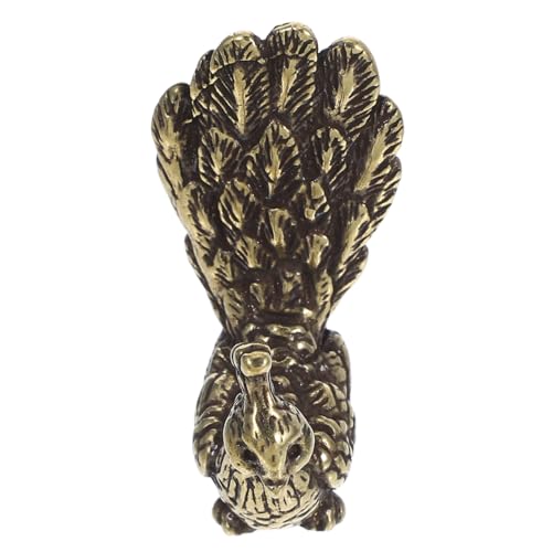 Cabilock Schrankknauf, antikes Messing, Pfau, Vintage-Stil, dekorativer Schubladengriff für Möbel, stabiler Einlochgriff für Kommoden und Nachttische, 1 Set Cabilock Schrankknauf, antikes Messing, Pfau, Vintage-Stil, dekorativer Schubladengriff für Möbel, stabiler Einlochgriff für Kommoden und Nachttische, 1 Set von Cabilock