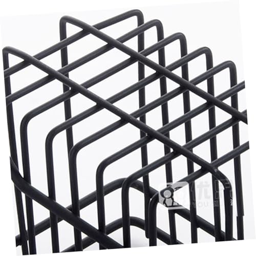 Cabilock Schwarzer Wandhängender Spülschwammhalter aus Robustem Punch Design ohne Bohren Platzsparendes Küchenregal für Spüle Langlebiger Organizer für Küchenutensilien von Cabilock