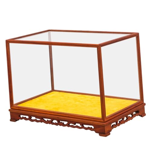 Cabilock Schwarzes Peg Board Autogarage Peg Board Ständer Transparenter Ausstellungsständer Baseball Vitrine Schaukasten Tür Sammlerstücke Kleine Vitrine Uhr Einziehbarer Knick von Cabilock