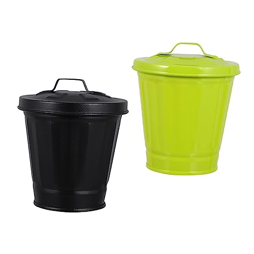 Cabilock Mülleimer-aufbewahrungsbehälter 2 Stück Mit Deckel Haushaltsabfallbehälter Für Alle Räume von Cabilock
