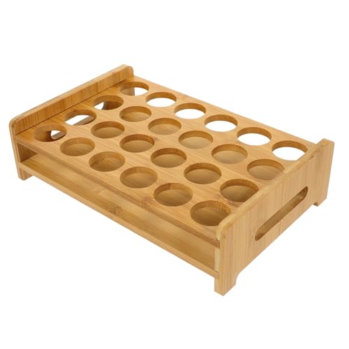 Cabilock Shotglashalter aus Holz Schnapsgläser Organizer Rack für Whisky Spirituosen Bar Party Zuhause Stilvoll und Platzsparend für Familienfeiern und Geschenke von Cabilock