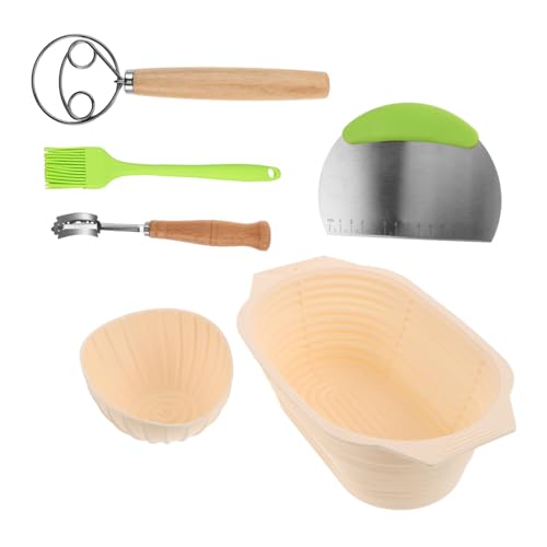 Cabilock Silikon Gärkörbchen Set Groß Volumen Backform Bpa-frei Hitzebeständig für Sauerteig Brot Teigführung und Ofenbacken Vielseitig für Heimgebrauch von Cabilock