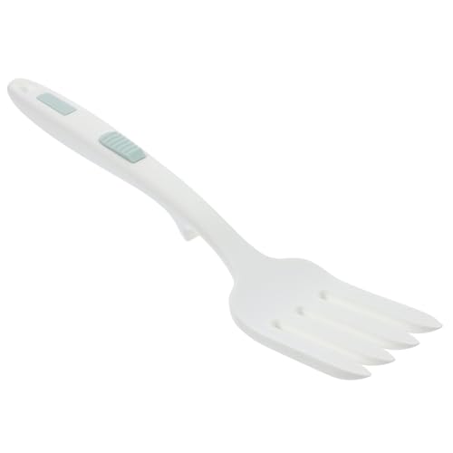 Cabilock Silikon Kochgabel Flexibel Rutschfest Hitzebeständig Küchenhelfer Spaghetti Gabel für Kochen und Servieren in Weiß Bpa frei Lebensmittelecht für Familie und Gastronomie von Cabilock