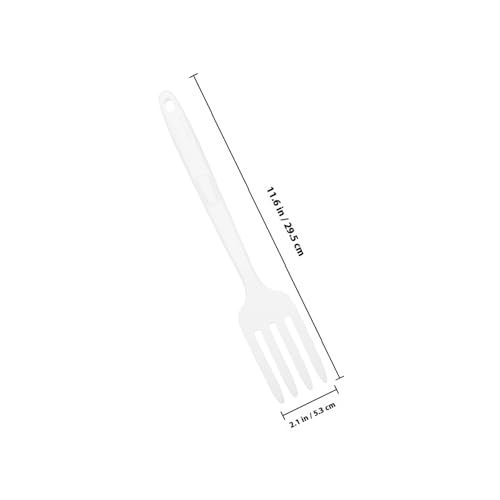 Cabilock Silikon Kochgabel aus Lebensmittelechtem Bpa freiem Material Hitzebeständig und Spülmaschinengeeignet Multifunktionale Küchenhilfe zum Rühren Servieren und Spaghetti verzehren von Cabilock