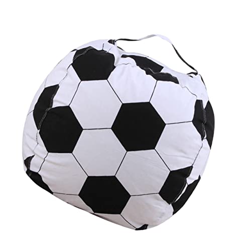 Cabilock Sitzsack für Kuscheltiere Fußballmuster Aufbewahrungstasche mit Reißverschluss für Kleidung Großer Speicherstuhl Cabilock Sitzsack für Kuscheltiere Fußballmuster Aufbewahrungstasche mit Reißverschluss für Kleidung Großer Speicherstuhl von Cabilock