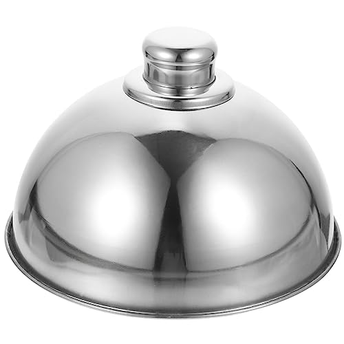 Cabilock Speiseglocke Edelstahl Tellerglocke Teppanyaki Deckel Garhaube Burgerhaube Käseglocke Grilldeckel Schmelzkuppel Abdeckhaube Lebensmittel Abdeckung für Speise Cheeseburger Steak 18cm Cabilock Speiseglocke Edelstahl Tellerglocke Teppanyaki Deckel Garhaube Burgerhaube Käseglocke Grilldeckel Schmelzkuppel Abdeckhaube Lebensmittel Abdeckung für Speise Cheeseburger Steak 18cm von Cabilock
