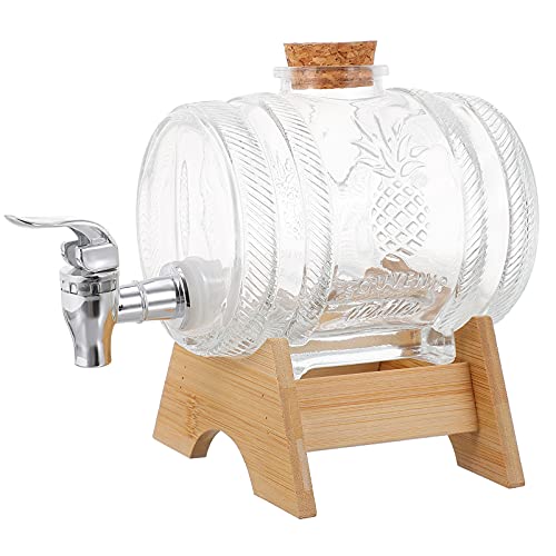 Cabilock Spirituosenspender Wasserhahn Verteiler Teapot Glass Getr?nke Dispenser Dispenser Zapfen Stehen für Party Iced Tee Wasserhahn Verteiler Whisky-Spender von Cabilock