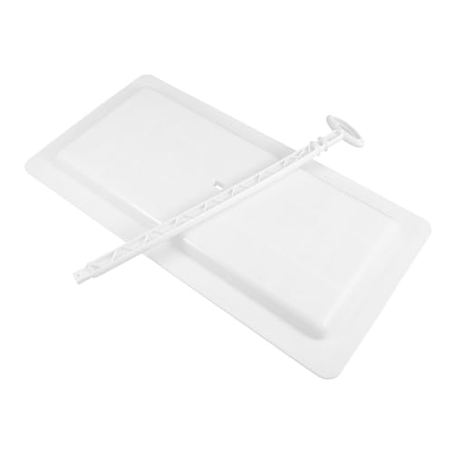 Cabilock Squat Toilet Cover Plate mit Rutschfester Oberfläche und Löchern Rechteckiger Wc Deckel Ersatz für Badezimmer Stabil Langlebig Einfache Montage Passend für Hocktoilette von Cabilock