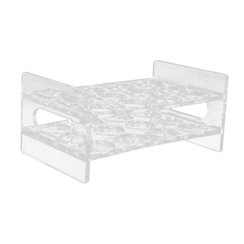 Cabilock Ständer Aus Acryl Cocktailbaumständer Getränke Klare Tassen Weingläser Stielgläser Party Wurstbecher Whiskey Flachmann Schluck Monitorständer Klare Gläser Zubehör Golden Gestell von Cabilock