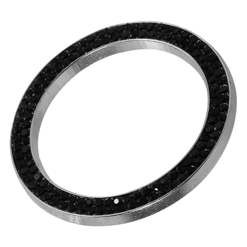 Cabilock Startknopf dekorationsring aus Zinklegierung mit Strasssteinen Kompatibel Einfache Montage Funkelnde Auto starttaste abdeckung für Stilvolle Innenraumverschönerung von Cabilock