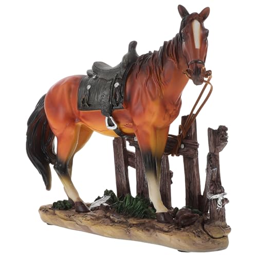 Cabilock Stehende Pferdefigur aus Resin Pferdeskulptur als Kunstvolles Wohnaccessoire für Weinregale Eingangsbereiche und Regale im Wohnzimmer oder Büro Cabilock Stehende Pferdefigur aus Resin Pferdeskulptur als Kunstvolles Wohnaccessoire für Weinregale Eingangsbereiche und Regale im Wohnzimmer oder Büro von Cabilock