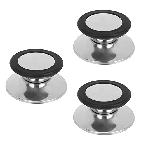 Cabilock Stücke Ersatz Topfdeckelknopf Hitzebest?ndige Topfgriff Topfdeckelgriff Glasdeckel Topfdeckel Pfanne Ersatzgriffe Universalgriff für Kochtopf Topfgriff Küche 3 Zubeh?r von Cabilock