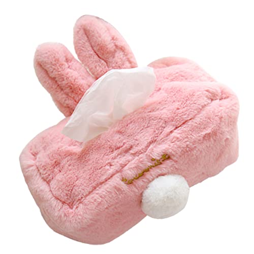 Cabilock Taschentuchbox Box Taschentuch Plüsch Aufbewahrung Serviettenform Wc Verwendung Abdeckung Handtuch Dekoration Tischdekorationrosa Organisatoren Container Rosa Badezimmer Taschentuchspender von Cabilock