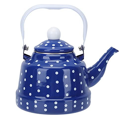 Retro Emaille Teekannen Set Teekocher, Wasserkocher, Teeaufguss 1,7L Türkische Teekessel, Tea Maker von Cabilock