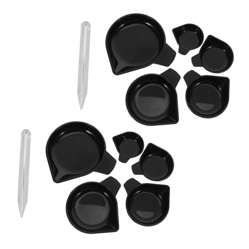 Cabilock Teiliges Edelstahl Kunststoff-waagschalen mit Schmalem Ausguss und Schaufel Stabile und Präzise Wiegeschalen für Pulver Schmuck Labor und Nachfüllpulver Geeignet von Cabilock