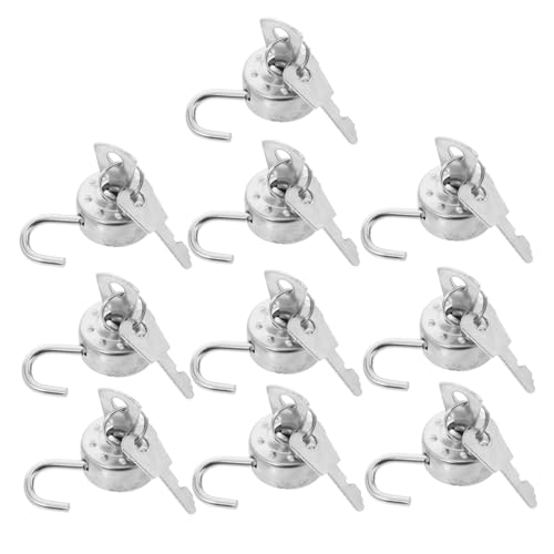 Cabilock Teiliges Mini Vorhängeschloss mit Schlüssel Rundes Vintage Schloss aus Robustem Zinklegierung und Eisen für Tagebücher Bastelarbeiten und Schließfächer Exklusives von Cabilock