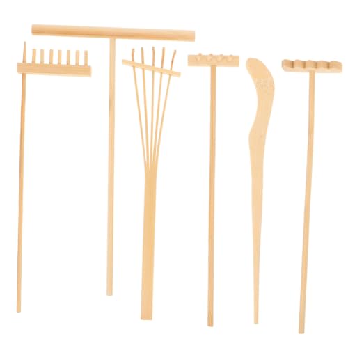Cabilock Teiliges Mini Zen Garten Rechen Set Langlebige Sandrechen für Tee Sandlandschaft Fengshui Dekoration Kompakt für Home Office und Desktop Ornamente von Cabilock