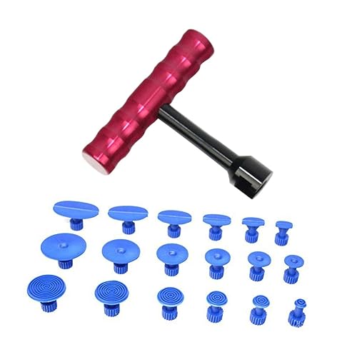 Cabilock Teiliges Paintless Dent Remover Set mit T Bar und Dent Puller Tab Tragbares Auto Dellen Reparatur Werkzeug Einfach zu Bedienen Geeignet für Verschiedene Dellen Kompakt und von Cabilock