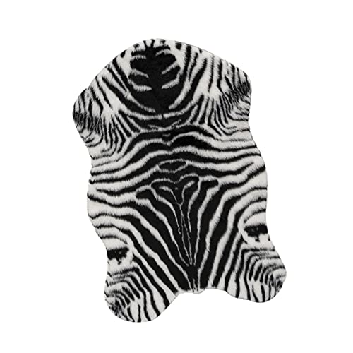 Cabilock Zebra-Teppich Tierdruckbereich Teppich Gro?e Badezimmer- Teppiche Zebra- Teppich Im Freien. Anti-bodenmatte Badezimmerteppich Polyacrylnitrilfaser (acryl) Badedecke Kind Streifen von Cabilock