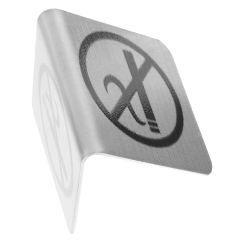 Cabilock Tischaufsteller No Smoking Doppelseitiges Warnschild für Restaurants Cafés Langlebig und Leicht Erkennbar für Nichtraucherbereiche von Cabilock